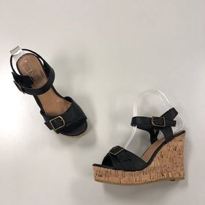 Wedge Sandals from Fashion Focus - Super-4 Black